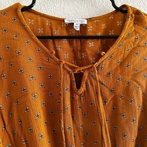 Patrons of Peace- Mustard Yellow Blouse